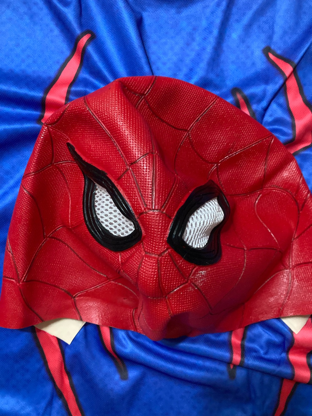 Spider-Man latex Mask with Mesh Eyes